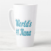 Nana sky blue text latte mok (Linkerhoek)