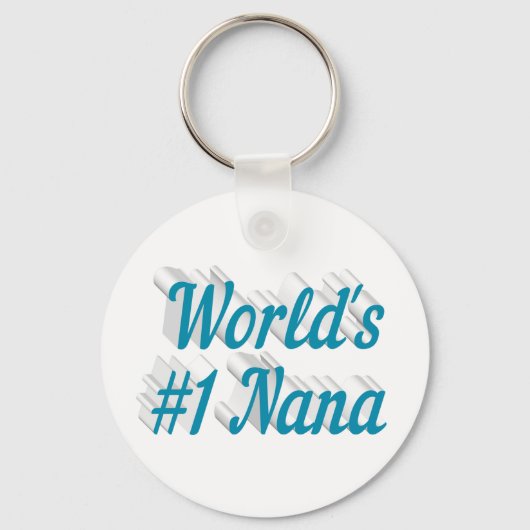 Nana sky blue text sleutelhanger (Voorkant)