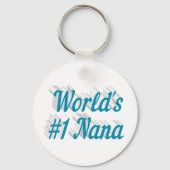 Nana sky blue text sleutelhanger (Achterkant)