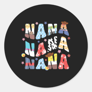 Nana Speelgoed Grappig verhaal Oma Opa Moederdag F Ronde Sticker