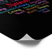 Nana Strong Beauful Caring Family Moederdag Poster (Hoek)