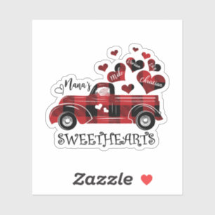 Nana Sweethearts Truck Mike Vivian Lily Christelij Sticker
