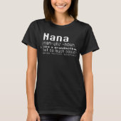 Nana T shirt - Nana Definition - Nana Grandmoeder (Voorkant)