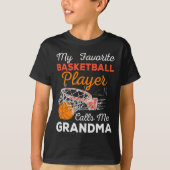 Nana Tee - My Favorite Sketll Player Calls Me Gran T-shirt (Voorkant)