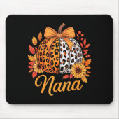 Nana Thanksgiving Leopard Pumpkin Sunflower Coquet Muismat (Voorkant)