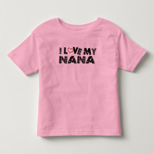 Nana Toddler Ringer T-Shirt (Voorkant)