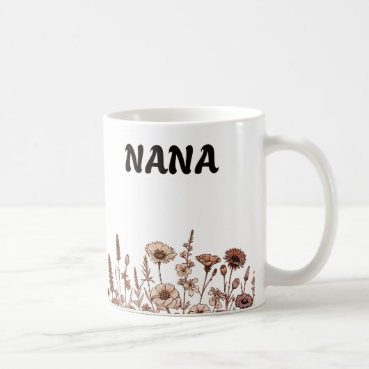 Nana Trendy bloemontwerp Koffiemok (Rechts)