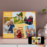 Nana U bent de beste vijf fotokoloniegrootouder Poster<br><div class="desc">Een achtzaam NANA-poster met uw aangepaste foto's, namen en tekst. Deze douane fotocollage bestaat uit 5 van uw favoriete foto's, omgeven met witte randen en geplaatst tegen een zonnige gele achtergrond. De sjabloon is opstelling voor u om uw afbeeldingen evenals jouw naam toe te voegen, die in witte manuscripttypografie wordt...</div>