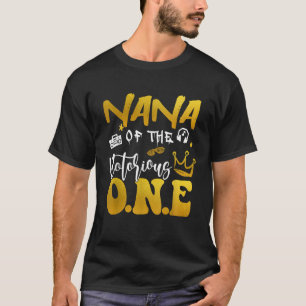 Nana van de beruchte Hip van één oude school 1st b T-shirt