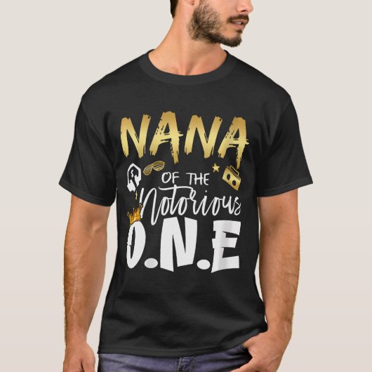 Nana van de beruchte One Old School 1e Hip Hop B T-shirt (Voorkant)
