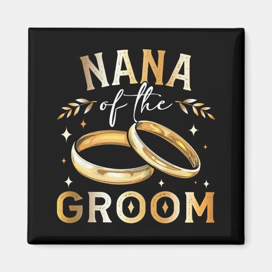 Nana van de bruidegom Nana bruiloft en verloving Magneet (Voorkant)