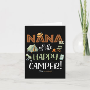 Nana van de gelukkige camper eerste verjaardag Cam Kaart