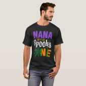 Nana van de spooky One Boy Halloween 1e verjaardag T-shirt (Voorkant volledig)