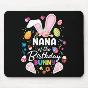 Nana van de Verjaardag Bunny Pasen Broodje Familie Muismat