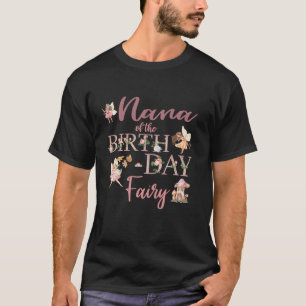 Nana van de verjaardag fee eerste verjaardag famil t-shirt