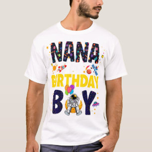 Nana van de verjaardag jongen oma 2e buitenruimte  t-shirt