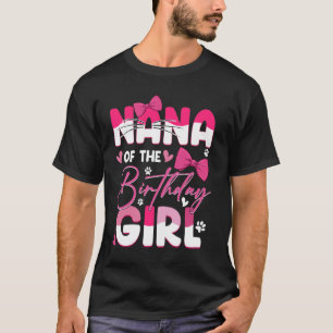 Nana van de verjaardag meisje kat Kat familie Matc T-shirt