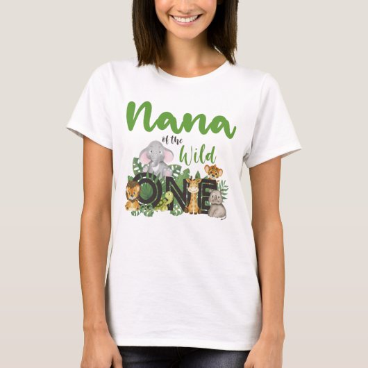 Nana van de Wilde One Safari Animals matching T-shirt (Voorkant)