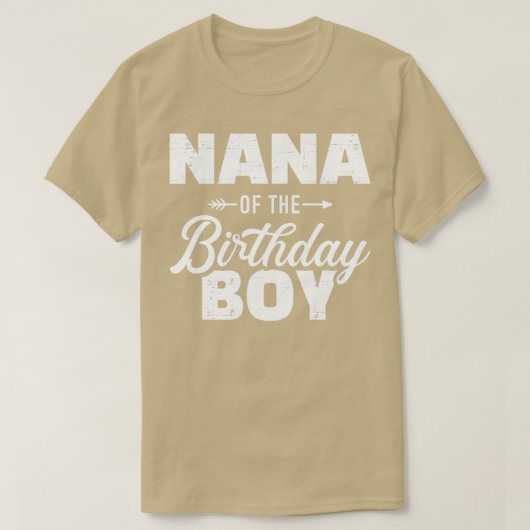 Nana van de zoon van de verjaardagsjongen die over t-shirt (Design voorkant)