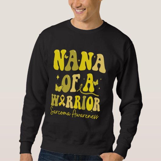 Nana van een Warrior Sarcoma Awareness Family Matc Trui (Voorkant)