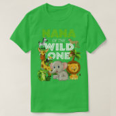 Nana van het Wild One Zoo Birthday Safari Oerwoud T-shirt (Design voorkant)