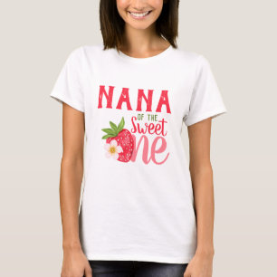 Nana van Sweet One Aardbei 1e verjaardagsfeestje T-shirt