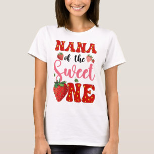 Nana van Sweet One Aardbei Eerste 1e Verjaardag GI T-shirt