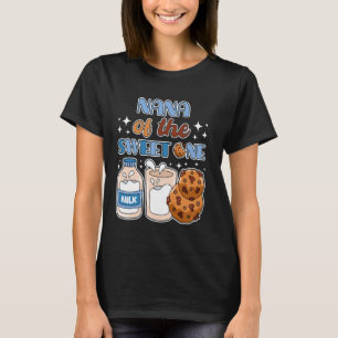 Nana van Sweet One Cookies en Melk 1e Verjaardag P T-shirt