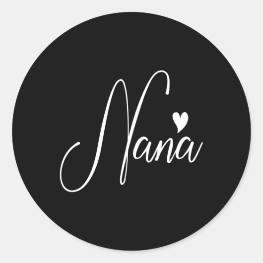 Nana voor oma Moederdag Ronde Sticker (Voorkant)