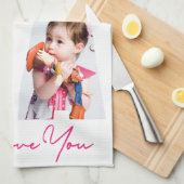 Nana We houden van je foto Collage Keepslag   Theedoek (Quarter Fold)