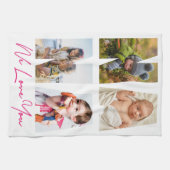 Nana We houden van je foto Collage Keepslag   Theedoek (Horizontaal)