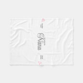 Nana, we houden van je gepersonaliseerde harten fleece deken (Voorkant (Horizontaal))