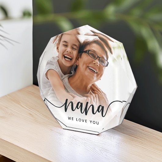 Nana We houden van je | Grandma Script Overlay Fotoblokken