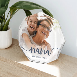 Nana We houden van je | Grandma Script Overlay Fotoblokken