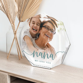 Nana We houden van je | Grandma Script Overlay Pho Fotoblokken