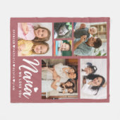 Nana We Love You Heart Grandkids 6 Photo Collage  Fleece Deken (Voorkant (Horizontaal))