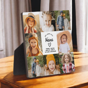 Nana We Love You Hearts Moderne fotocollage Fotoplaat