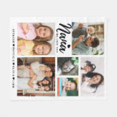 Nana We Love You Kleinkinderen Namen Foto Collage Fleece Deken (Voorkant (Horizontaal))