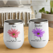 Nana We Love You Roze Bloem Water Fles