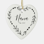 Nana Year Est. Kerstakeramische versiering Keramisch Ornament (Rechts)