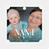 Nana Year Vestiging 2 FotoKerstmis Metalen Ornament (Voorkant)