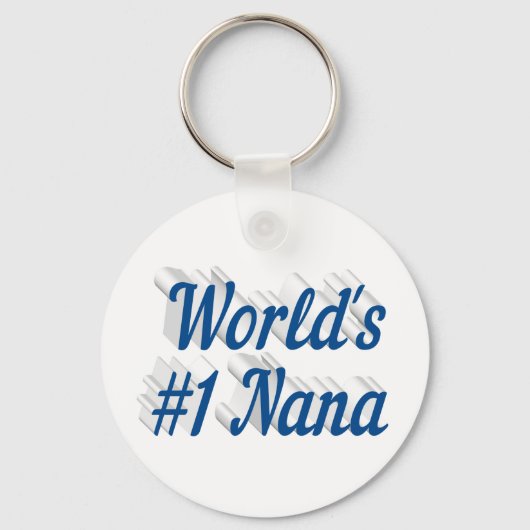 Nana zee Blauwe Moederdag Sleutelhanger (Voorkant)