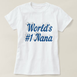 Nana zee Blauwe Moederdag T-shirt