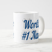 Nana zee blue halve text Moederdag Grote Koffiekop (Voorkant rechts)