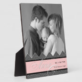 Nana Zig Zag Chevron Moderne Gepersonaliseerde Fot Fotoplaat (Zijkant)