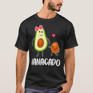 Nanacado Cute Avocado Zwangere Mam Vrouwen T-shirt
