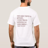 Nanach Rebbe Nachman Quote shirt (Achterkant)