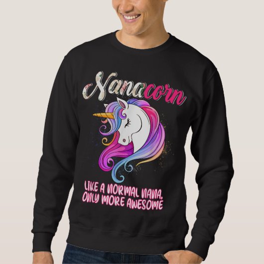Nanacorn Happy Moederdag Unicorn Lover Proud Na Trui (Voorkant)