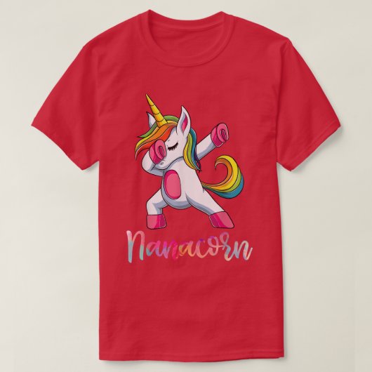 Nanacorn Nana Unicorn , Moederdag Italiaan Grandm T-shirt (Design voorkant)