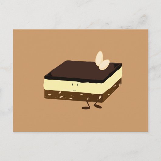 Nanaimo bar glimlachen briefkaart (Voorkant)